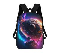 sinyumoney Mochila Escolar Infantil Cosmic Planet Collision Mochila Escolar Infantil De Moda Informal Mochilas De Viaje Con Estampado 3D Divertidas Y Geniales Bolsas Para Libros 17inch