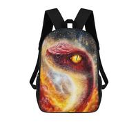 sinyumoney Mochila Escolar Infantil Cosmic Serpent Mochila De Moda Para Adolescentes Mochila Informal Para Niño Y Niña Mochila Escolar Para Adolescentes Mochila Impresa En 3D 17inch
