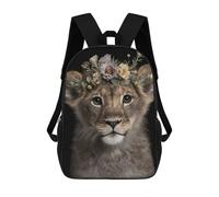 sinyumoney Mochila Escolar Infantil Cute Baby Fluffy Lion Mochila De Moda Para Adolescentes Mochila Informal Para Niño Y Niña Mochila Escolar Para Adolescentes Mochila Impresa En 3D 17inch