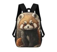 sinyumoney Mochila Escolar Infantil Cute Red Panda Illustration Mochila Infantil Estampada Mochila De Viaje Para Niños Y Niñas Mochila Escolar 17inch