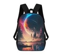 sinyumoney Mochila Escolar Infantil Dawn Celestial Landscape Mochila De Moda Para Adolescentes Mochila Informal Para Niño Y Niña Mochila Escolar Para Adolescentes Mochila Impresa En 3D 17inch