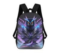 sinyumoney Mochila Escolar Infantil Electric Feathered Guardian Mochila Escolar Infantil De Moda Informal Mochilas De Viaje Con Estampado 3D Divertidas Y Geniales Bolsas Para Libros 17inch