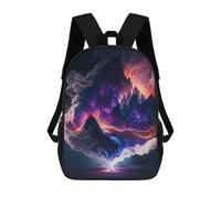 sinyumoney Mochila Escolar Infantil Enchanted Cosmic Landscape Mochila Escolar Infantil De Moda Informal Mochilas De Viaje Con Estampado 3D Divertidas Y Geniales Bolsas Para Libros 17inch