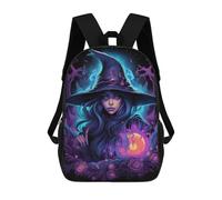 sinyumoney Mochila Escolar Infantil Enchanted Witch Portrait -1 Mochila Infantil Estampada Mochila De Viaje Para Niños Y Niñas Mochila Escolar 17inch
