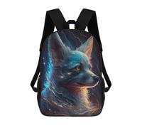 sinyumoney Mochila Escolar Infantil Enchanted Wolf Portrait Mochila Escolar Infantil De Moda Informal Mochilas De Viaje Con Estampado 3D Divertidas Y Geniales Bolsas Para Libros 17inch