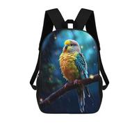 sinyumoney Mochila Escolar Infantil Epic Rainy Budgie Bird Mochila Infantil Estampada Mochila De Viaje Para Niños Y Niñas Mochila Escolar 17inch