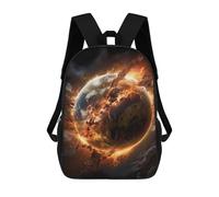 sinyumoney Mochila Escolar Infantil Exploding Earth Planet Mochila Infantil Estampada Mochila De Viaje Para Niños Y Niñas Mochila Escolar 17inch