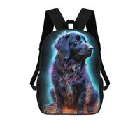 sinyumoney Mochila Escolar Infantil Farm Dog Oil Paint Mochila Infantil Estampada Mochila De Viaje Para Niños Y Niñas Mochila Escolar 17inch