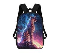 sinyumoney Mochila Escolar Infantil Fire And Ghost Mochila Escolar Infantil De Moda Informal Mochilas De Viaje Con Estampado 3D Divertidas Y Geniales Bolsas Para Libros 17inch