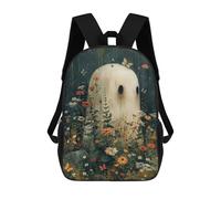 sinyumoney Mochila Escolar Infantil Floral Bohoo Ghost Mochila De Moda Para Adolescentes Mochila Informal Para Niño Y Niña Mochila Escolar Para Adolescentes Mochila Impresa En 3D 17inch