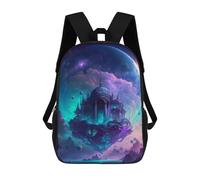 sinyumoney Mochila Escolar Infantil Galactic Floating Palace -1 Mochila Escolar Infantil De Moda Informal Mochilas De Viaje Con Estampado 3D Divertidas Y Geniales Bolsas Para Libros 17inch