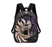 sinyumoney Mochila Escolar Infantil Galactic Fox Chronicles Mochila Infantil Estampada Mochila De Viaje Para Niños Y Niñas Mochila Escolar 17inch