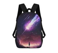 sinyumoney Mochila Escolar Infantil Galaxy Meteor Sunset Mochila Infantil Estampada Mochila De Viaje Para Niños Y Niñas Mochila Escolar 17inch