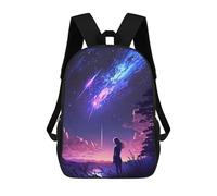 sinyumoney Mochila Escolar Infantil Girl And The Cosmic Sky Mochila De Moda Para Adolescentes Mochila Informal Para Niño Y Niña Mochila Escolar Para Adolescentes Mochila Impresa En 3D 17inch