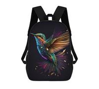 sinyumoney Mochila Escolar Infantil Hummingbird Bird Mochila De Moda Para Adolescentes Mochila Informal Para Niño Y Niña Mochila Escolar Para Adolescentes Mochila Impresa En 3D 17inch