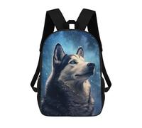 sinyumoney Mochila Escolar Infantil Husky Dog Mochila De Moda Para Adolescentes Mochila Informal Para Niño Y Niña Mochila Escolar Para Adolescentes Mochila Impresa En 3D 17inch