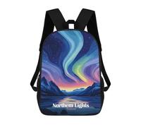 sinyumoney Mochila Escolar Infantil Iceland Northern Lights Mochila Infantil Estampada Mochila De Viaje Para Niños Y Niñas Mochila Escolar 17inch