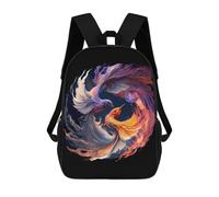 sinyumoney Mochila Escolar Infantil Impresa En 3D 2 Birds Pecking Each Para Niños, Mochila De Viaje De Alta Capacidad, Mochila Informal Para Niños 17inch