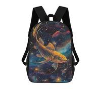 sinyumoney Mochila Escolar Infantil Impresa En 3D A Giant Catfish Swims in Art Mochila Mochilas Deportivas Para Niños Y Niñas Mochila De Moda 17inch