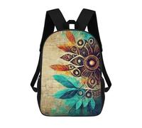 sinyumoney Mochila Escolar Infantil Impresa En 3D Abstract Boho I Mochila De Viaje De Alta Capacidad Para Libros Mochilas De Moda Para Niños Mochila Escolar Informal 17inch