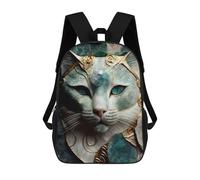 sinyumoney Mochila Escolar Infantil Impresa En 3D Abstract Cat Gem Kintsugi Mochila Mochilas Deportivas Para Niños Y Niñas Mochila De Moda 17inch