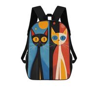 sinyumoney Mochila Escolar Infantil Impresa En 3D Abstract Cats Art Mochila De Viaje De Alta Capacidad Para Libros Mochilas De Moda Para Niños Mochila Escolar Informal 17inch