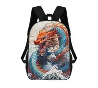sinyumoney Mochila Escolar Infantil Impresa En 3D Abstract Dragon Mochilas Para Libros Mochilas De Viaje Informales Mochila De Gran Capacidad Para Niños 17inch