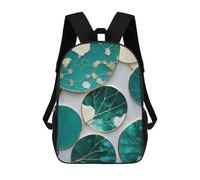 sinyumoney Mochila Escolar Infantil Impresa En 3D Abstract Geometric Leaves Mochilas De Moda Informales Mochilas Infantiles Mochila Informal Para Exteriores Bolsas De Viaje Bonitas 17inch