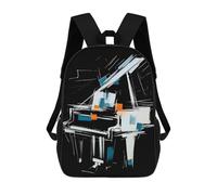 sinyumoney Mochila Escolar Infantil Impresa En 3D Abstract Piano Mochila Mochilas Deportivas Para Niños Y Niñas Mochila De Moda 17inch
