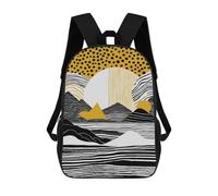 sinyumoney Mochila Escolar Infantil Impresa En 3D Abstract Rustic Landscape 17inch Para Niños, Mochila De Viaje De Alta Capacidad, Mochila Escolar De Moda Para Niños