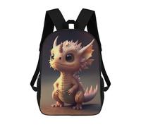 sinyumoney Mochila Escolar Infantil Impresa En 3D Adorable Baby Dragon Artwork -1 Mochila Mochilas Deportivas Para Niños Y Niñas Mochila De Moda 17inch