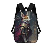 sinyumoney Mochila Escolar Infantil Impresa En 3D Adventurous Corgi Mochila Mochilas Deportivas Para Niños Y Niñas Mochila De Moda 17inch