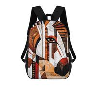 sinyumoney Mochila Escolar Infantil Impresa En 3D African Zebra Art Para Niños Mochilas De Viaje De Alta Capacidad Bolsas Para Libros Mochila Escolar Infantil Mochila 17inch
