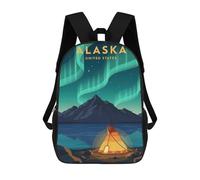 sinyumoney Mochila Escolar Infantil Impresa En 3D Alaska Aurora Borealis Mochilas De Moda Informales Mochilas Infantiles Mochila Informal Para Exteriores Bolsas De Viaje Bonitas 17inch