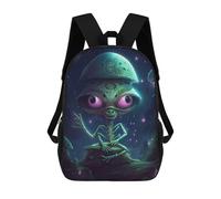 sinyumoney Mochila Escolar Infantil Impresa En 3D Alien Art III Mochilas Para Libros Mochilas De Viaje Informales Mochila De Gran Capacidad Para Niños 17inch