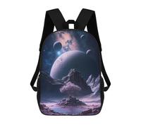 sinyumoney Mochila Escolar Infantil Impresa En 3D Alien Landscape with Snow-Covered Tree Mochila Mochilas Deportivas Para Niños Y Niñas Mochila De Moda 17inch