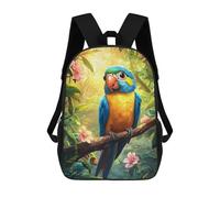 sinyumoney Mochila Escolar Infantil Impresa En 3D Amazon Rainforest Parrot 17inch Para Niños, Mochila De Viaje De Alta Capacidad, Mochila Escolar De Moda Para Niños