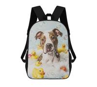 sinyumoney Mochila Escolar Infantil Impresa En 3D American Staffordshire Ter Para Niños, Mochila De Viaje De Alta Capacidad, Mochila Informal Para Niños 17inch