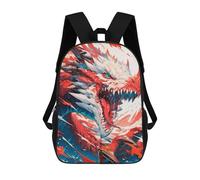 sinyumoney Mochila Escolar Infantil Impresa En 3D Angry Anime Dragon Mochilas De Viaje De Alta Capacidad Para Niños Mochilas De Libros De Moda Mochila Escolar Infantil 17inch
