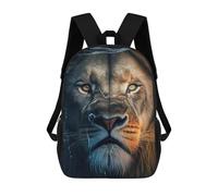 sinyumoney Mochila Escolar Infantil Impresa En 3D Angry Lion Face Underwater Mochilas De Viaje De Alta Capacidad Para Niños Mochilas De Libros De Moda Mochila Escolar Infantil 17inch