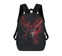 sinyumoney Mochila Escolar Infantil Impresa En 3D Animal Majestic Deer Para Niños Mochilas De Viaje De Alta Capacidad Bolsas Para Libros Mochila Escolar Infantil Mochila 17inch