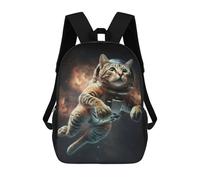 sinyumoney Mochila Escolar Infantil Impresa En 3D Astronaut Cat in Space Para Niños Mochilas De Viaje De Alta Capacidad Bolsas Para Libros Mochila Escolar Infantil Mochila 17inch