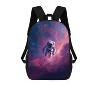sinyumoney Mochila Escolar Infantil Impresa En 3D Astronaut Floating in Space 17inch Para Niños, Mochila De Viaje De Alta Capacidad, Mochila Escolar De Moda Para Niños