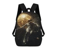 sinyumoney Mochila Escolar Infantil Impresa En 3D Astronaut Floating in Space -6 17inch Para Niños, Mochila De Viaje De Alta Capacidad, Mochila Escolar De Moda Para Niños