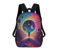 sinyumoney Mochila Escolar Infantil Impresa En 3D Astronaut Gazing at Planets -2 Mochilas De Moda Informales Mochilas Infantiles Mochila Informal Para Exteriores Bolsas De Viaje Bonitas 17inch
