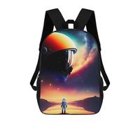 sinyumoney Mochila Escolar Infantil Impresa En 3D Astronaut Gazing at Planets -3 Mochilas De Moda Informales Mochilas Infantiles Mochila Informal Para Exteriores Bolsas De Viaje Bonitas 17inch