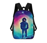 sinyumoney Mochila Escolar Infantil Impresa En 3D Astronaut in Space -145 Mochilas Para Libros Mochilas De Viaje Informales Mochila De Gran Capacidad Para Niños 17inch