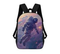 sinyumoney Mochila Escolar Infantil Impresa En 3D Astronaut Lost in Space Mochilas Para Libros Mochilas Escolares De Viaje De Alta Capacidad Para Niños/estudiantes/adultos 17inch