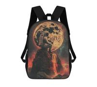 sinyumoney Mochila Escolar Infantil Impresa En 3D Astronaut Lost In Space Mochilas Para Libros Mochilas Escolares De Viaje De Alta Capacidad Para Niños/estudiantes/adultos 17inch