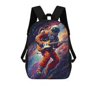 sinyumoney Mochila Escolar Infantil Impresa En 3D Astronaut Playing Guitar in Space Mochila Escolar Infantil Mochilas De Viaje Mochilas De Moda Mochilas De Gran Capacidad 17inch